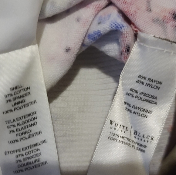 White House Black Market Floral Cardigan & Skirt 2 Piece Set - Picture 6 of 7